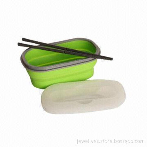 Silicone Lunch Box, Microwave and Dishwasher Safe